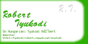 robert tyukodi business card